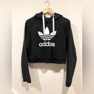ADIDAS cropped hoodie sweatshirt